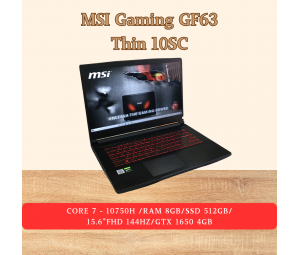 MSI Gaming GF63 Thin 10SC i7 10750H